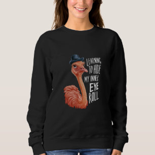Sudadera Ocultar mi humor animal divertido de avestruz de o