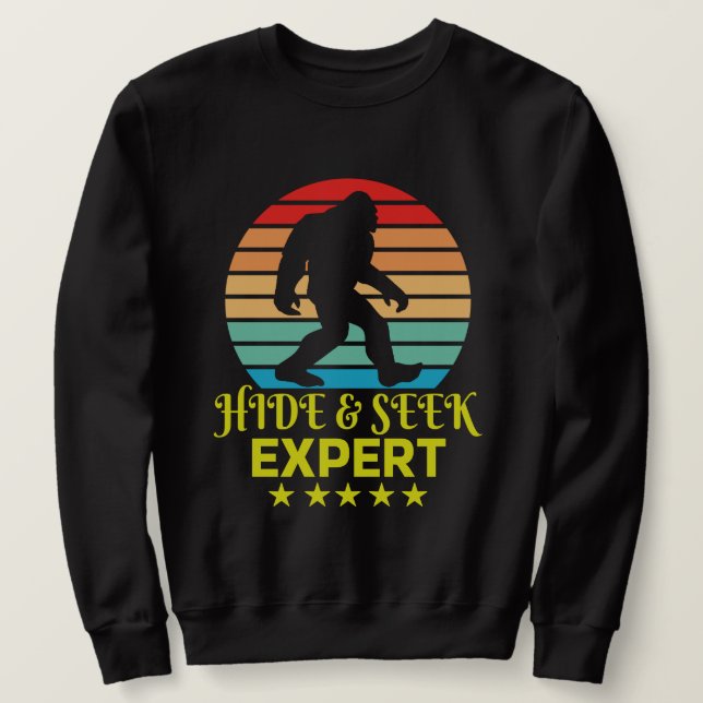 Sudadera Ocultar Y Buscar A Experto Experto De Pie Grande G (Anverso del diseño)