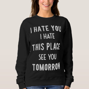 Sudadera Odia Este Gimnasio Frase Motivacional Cita Hombres