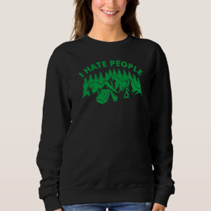 Sudadera Odio A La Gente Pero Me Encanta Caminar En Camping