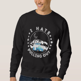 Sudadera Odio Eliminar Camino De Viaje De Remolque Retro 1