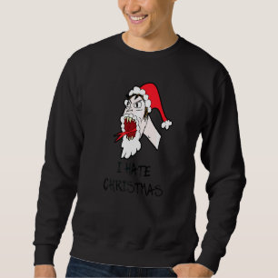 Sudadera Odio la Navidad lengua de serpiente anti