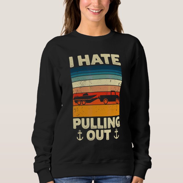 Sudadera Odio Sacar Barco De Vela Retro Capitán De Barco 12 (Anverso)