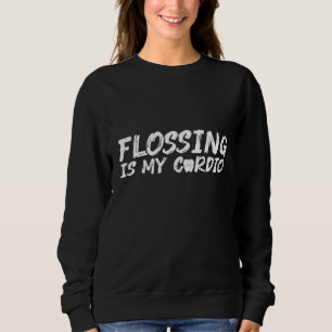 Sudadera odontólogo higienista dental Flossing es mi gimnas