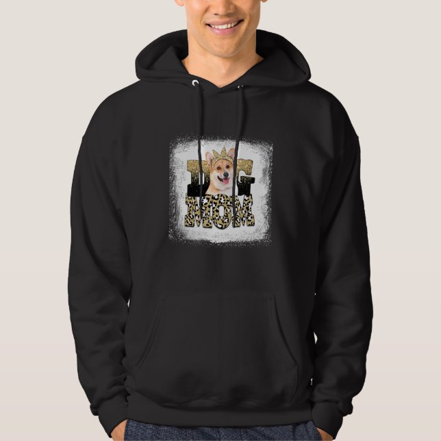 Sudadera Oeste leopardo pembroke Welsh Corgi Mamá de mamá (Anverso)
