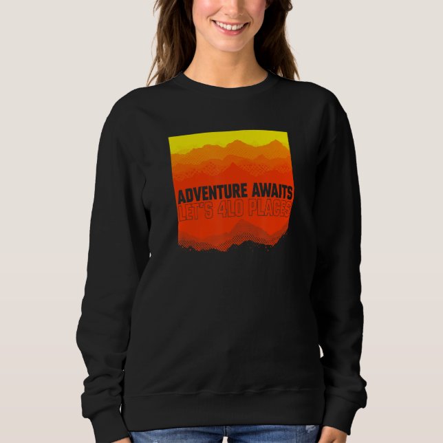 Sudadera Off Road Adventure Awaits Mountains (Anverso)