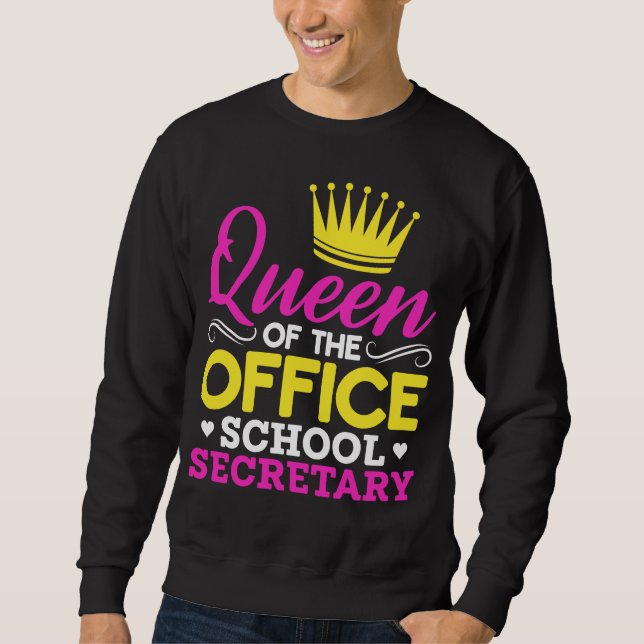 Sudadera Office School Secretary Queen Women (Anverso)