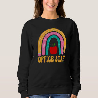 Sudadera Office Staff Rainbow Pencil Back To School Appreci