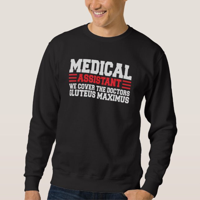 Sudadera Oficial Asistente Médico Clínico Profesional Él (Anverso)
