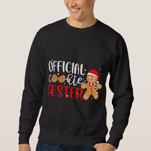 Sudadera Oficial Cookie Tester Gingerbread Man Navidades P (Anverso)
