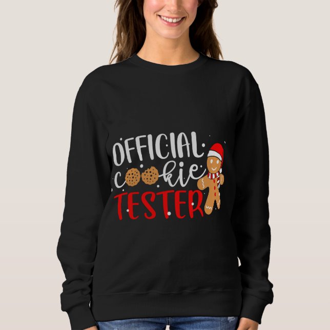 Sudadera Oficial Cookie Tester Gingerbread Man Navidades P (Anverso)