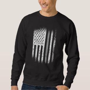 Sudadera Oficial correccional Bandera Americana Línea Plata