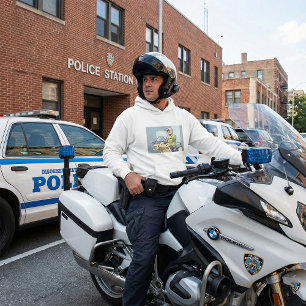 Sudadera Oficial de Motocicleta de la Policía Aplicación de