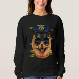 Sudadera Oficial de policía Chow Chow PD Cop Crime Scene K9