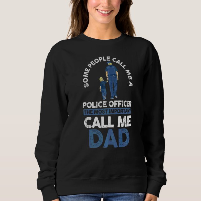 Sudadera Oficial de Policía de Padre de Hombres (Anverso)