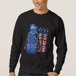 Sudadera Oficial de policía Hussein Dad Hero Orgulloso Poli