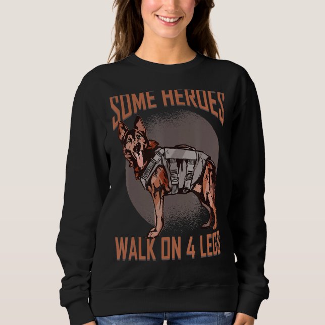 Sudadera Oficial de policía K9 Canine Handler German Shephe (Anverso)