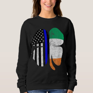 Sudadera Oficial irlandés de la policía de la bandera estad