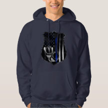 Oficial Línea Azul Cubierta de insignia Hoodie