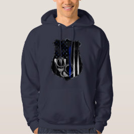 Sudadera Oficial Línea Azul Cubierta de insignia Hoodie