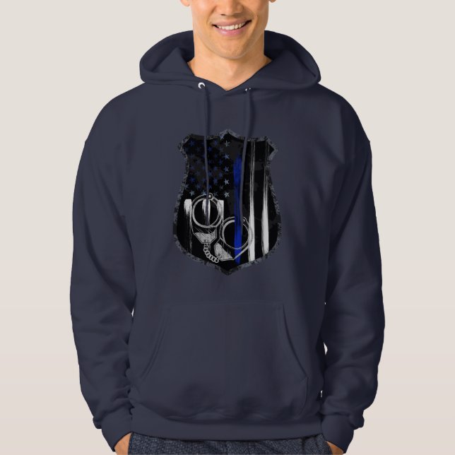 Sudadera Oficial Línea Azul Cubierta de insignia Hoodie (Anverso)