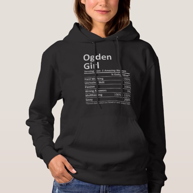 Sudadera Ogden Chica Ut Utah Funny City Home Roots Usa Ee.U (Anverso)