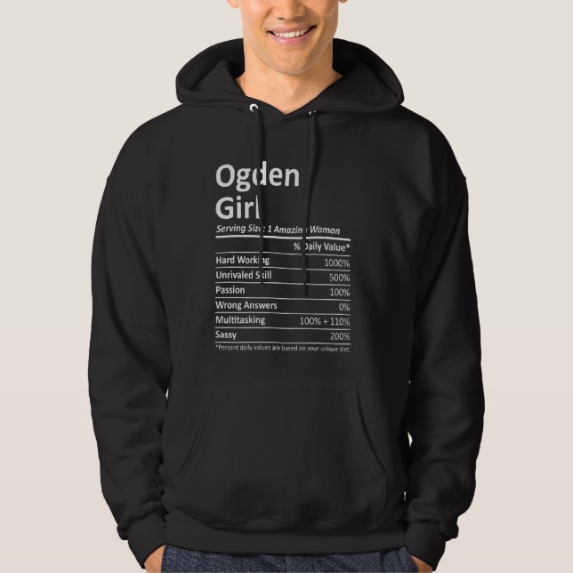 Sudadera Ogden Chica Ut Utah Funny City Home Roots Usa Ee.U (Anverso)