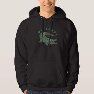Sudadera Oh Alligador Verde Snap Gráfica Gator