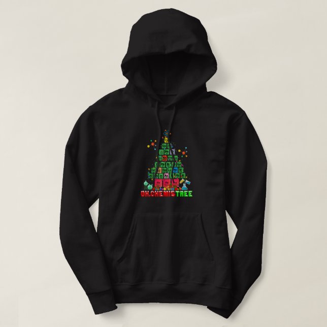 Sudadera Oh Chemistree Christmas Tree Xmas Lights Química (Diseño del anverso)