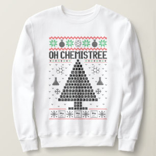 Sudadera "Oh Chemistree" Navidades de Química Pun