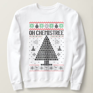 Sudadera "Oh Chemistree" Navidades de Química Pun