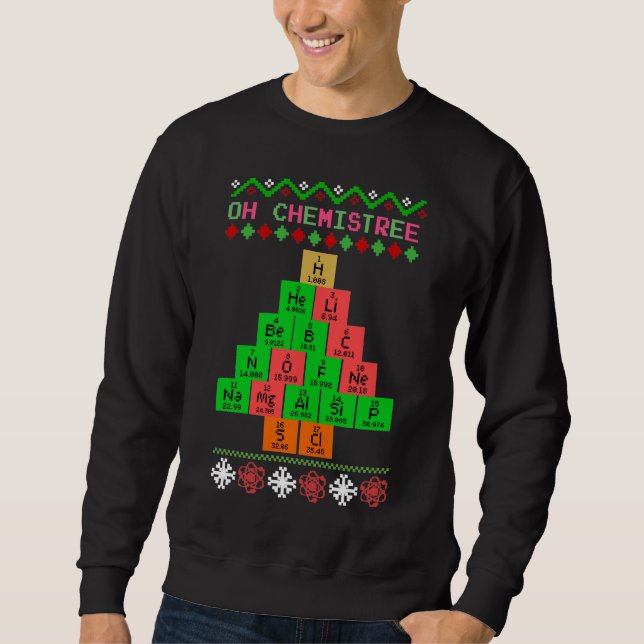 Sudadera Oh Chemistree - Navidades Feo Susurran Para Los Qu (Anverso)