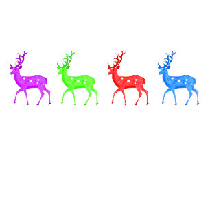 Sudadera ¡Oh ciervo! Reindeer en colores vivos