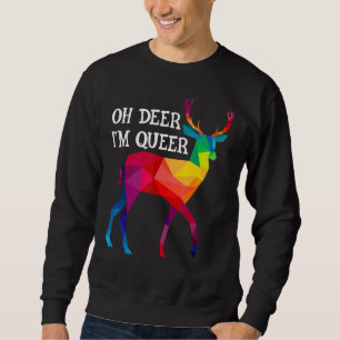 Sudadera Oh ciervo, soy el orgullo gay gay lgbt arcoiris