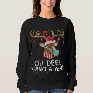 Sudadera Oh Deer Qué Un Año Navidades Reindeante Familia Pa