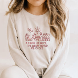 Sudadera Oh Holy Night Nativity a Thrill of Hope Christmas