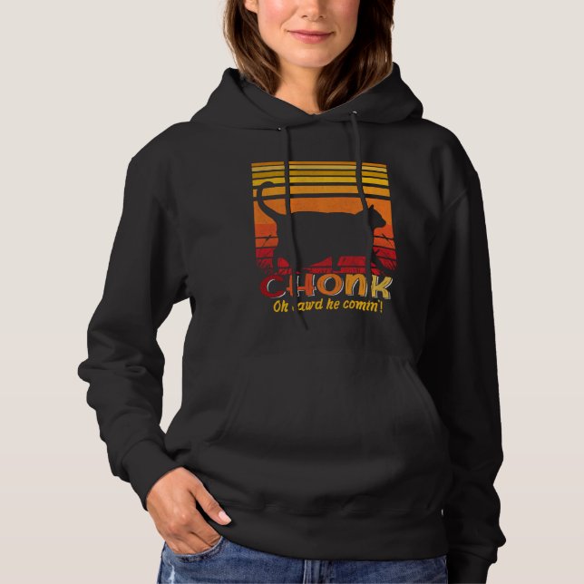 Sudadera Oh Lord He venido a Chonk Scale Cat Memes (Anverso)