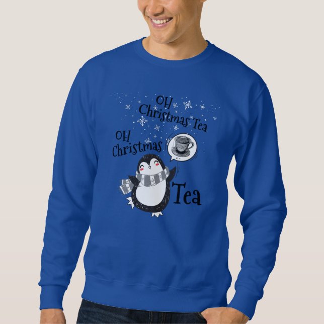 Sudadera Oh Navidades Tea Penguin Lover - Té Drinker (Anverso)