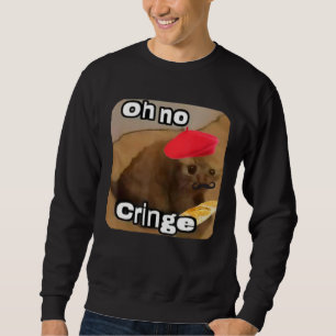Sudadera Oh No Gato Desorbitado Baguette Francesa T Gato De