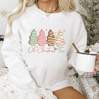 Sudadera Oh, pasteles de árbol de Navidad
