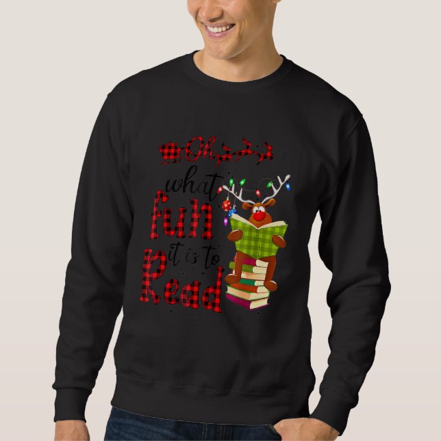 Sudadera Oh Qué Diversión Es Leer A La Maestra De Buffalo J (Anverso)