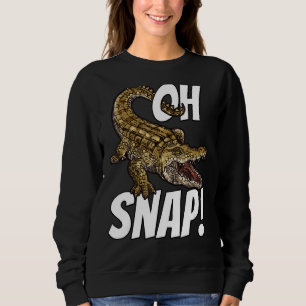 Sudadera Oh Snap Alligator Gator Crocodile Graphic Kids Adu