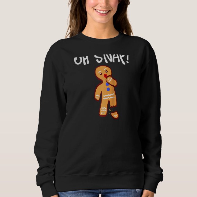 Sudadera Oh Snap Cookie Baking Team Captain Baker Chef Ragl (Anverso)