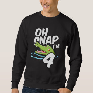 Sudadera Oh Snap, estoy 4 cocodrilo cocodrilo de lagarto