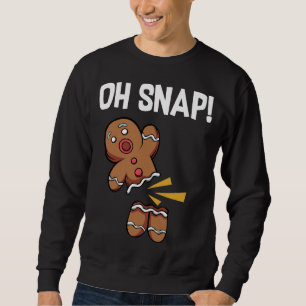 Sudadera ¡Oh Snap! Funny Gingerbread Man Cookie Navidades