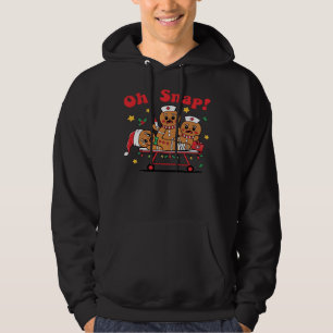 Sudadera Oh Snap Gingerbread Enfermera Escolar Navidad Clás