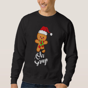 Sudadera Oh Snap  Hombre de Jengibre Galleta Navidad Pareo