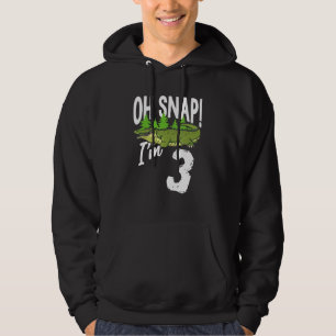 Sudadera Oh Snap I’m 3 Alligator Crocodile 3rd Birthday Gat