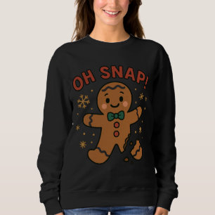 Sudadera ¡Oh, sorpresa! Galletas de jengibre divertidas de 