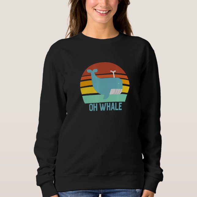 Sudadera Oh Whale Vintage Sunset (Anverso)